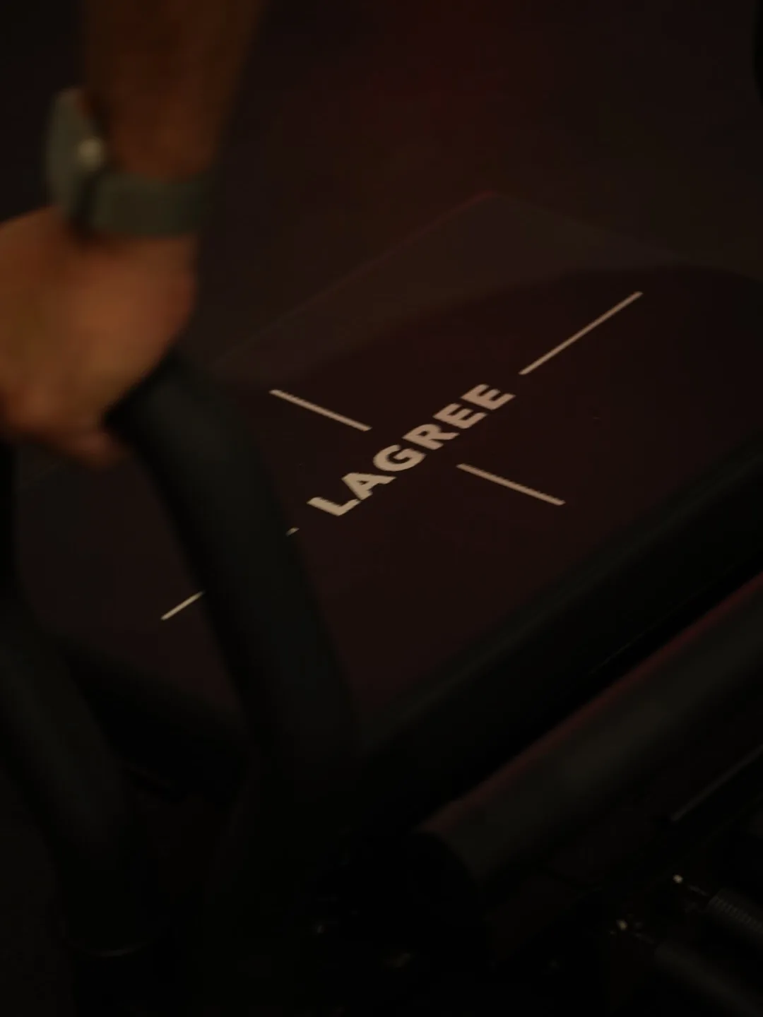 Gros plan sur le chariot d’une machine Micro Pro Lagree